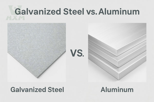 Galvanized Steel vs Aluminum, galvanized vs aluminum, galvanized steel versus aluminum