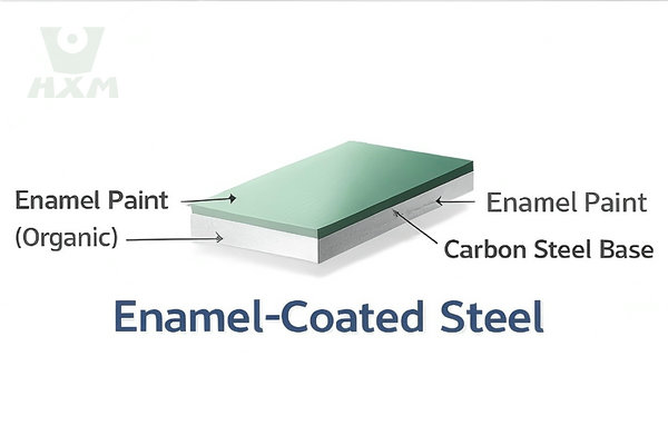 enamel-coated steel