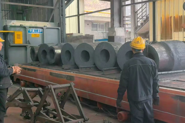 Industrial heat treatment process for large 17-4 PH stainless steel forgings in furnace