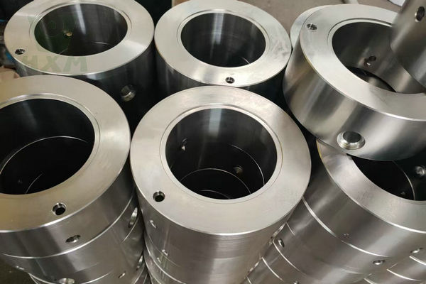 Precision CNC machined 17-4 PH stainless steel parts with holes and polished surface