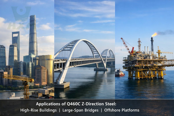Q460C Z35 steel plate applications in high-rise buildings bridges and offshore platforms