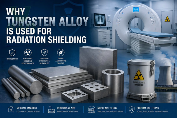 Tungsten alloy radiation shielding materials used in medical and industrial applications