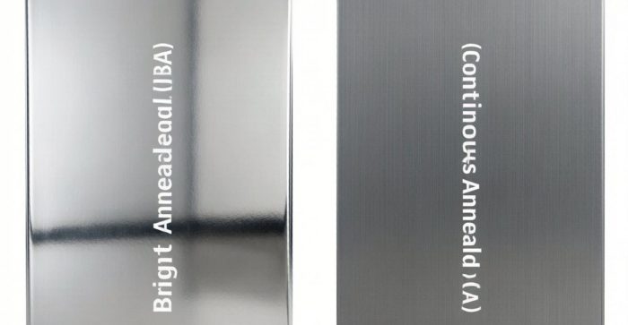 BA vs CA tinplate coil with consistent surface compared side by side for can-making production line selection